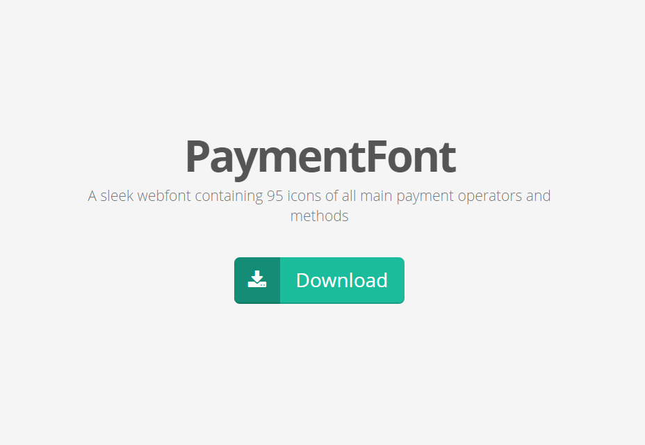 50+ incredible freebies for web designers, May 2015 PaymentFont: Useful Webfont with Payment-related Icons