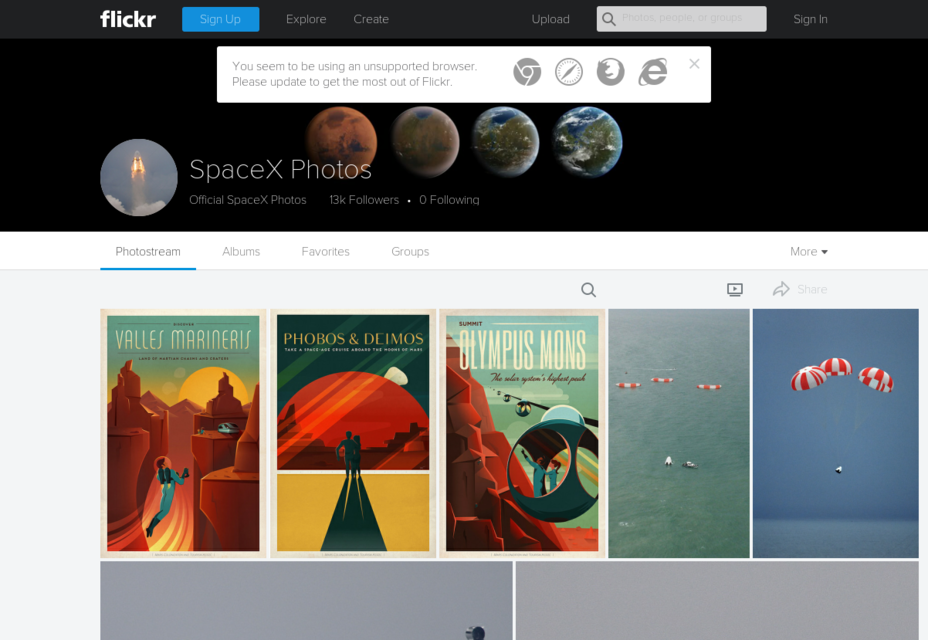 50+ incredible freebies for web designers, May 2015 SpaceX Curated CC0 Space Photos