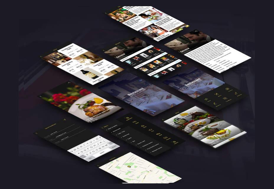 50+ incredible freebies for web designers, May 2015 Restaurant App Template PSD