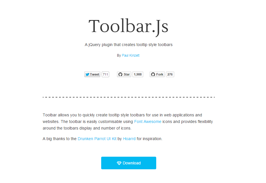50+ incredible freebies for web designers, May 2015 Toolbar.js: Tooltip Style Toobars JQuery Plugin