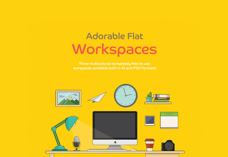 Adorable Flat Workspaces