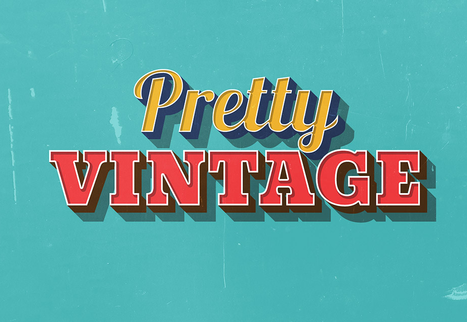 Pretty Vintage Text Effect