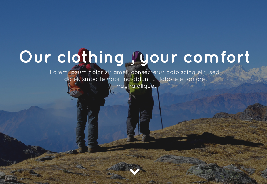 Trekking Store PSD Template