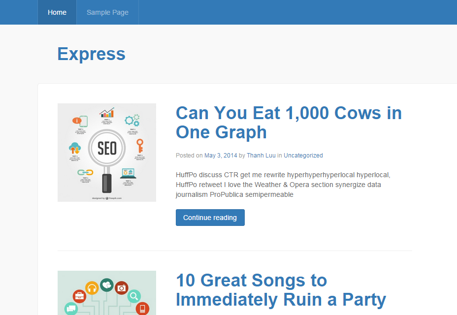 Express: Responsive Magazine WordPress Theme