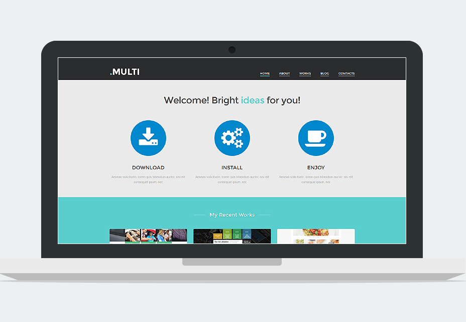 Free Multi Web Design WordPress Theme