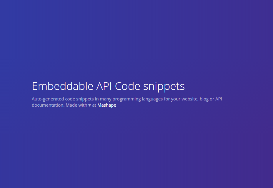 APIembed