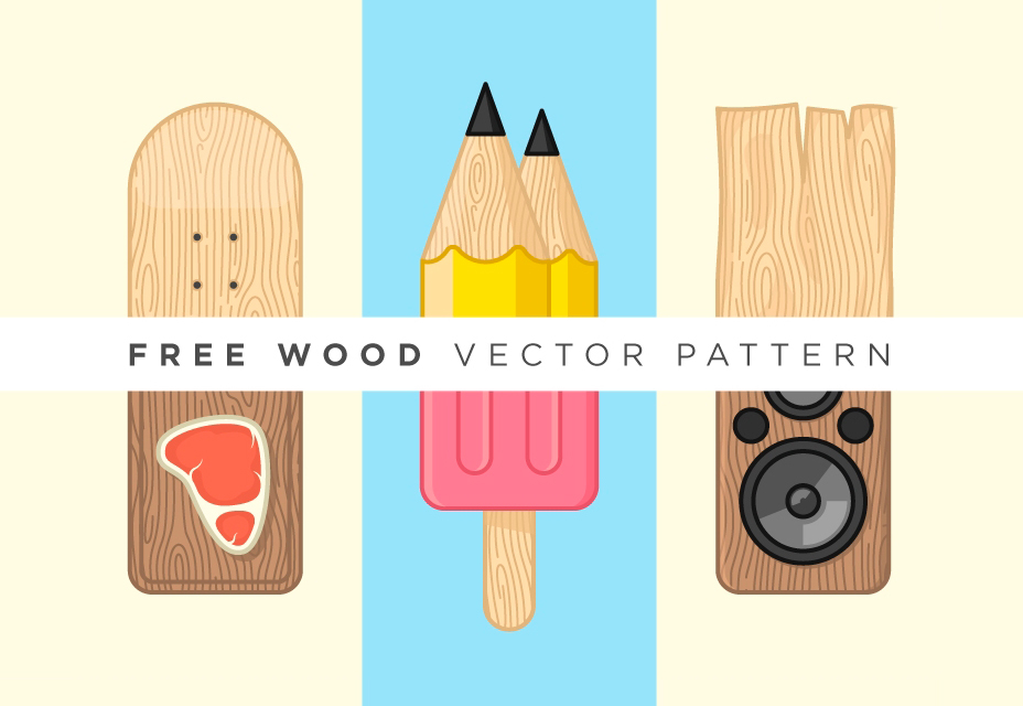 50+ incredible freebies for web designers, March 2015 Wood Vector Pattern