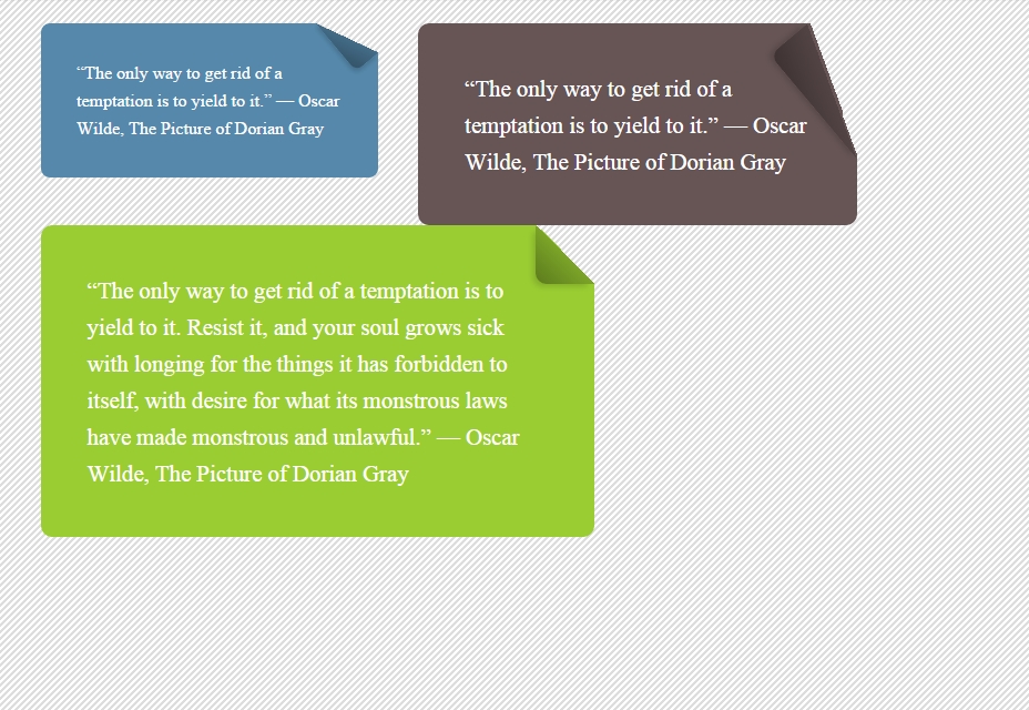 50+ incredible freebies for web designers, March 2015 Folded Corners with Pure CSS