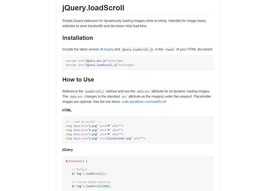 50+ incredible freebies for web designers, March 2015 jquery-load-scroll