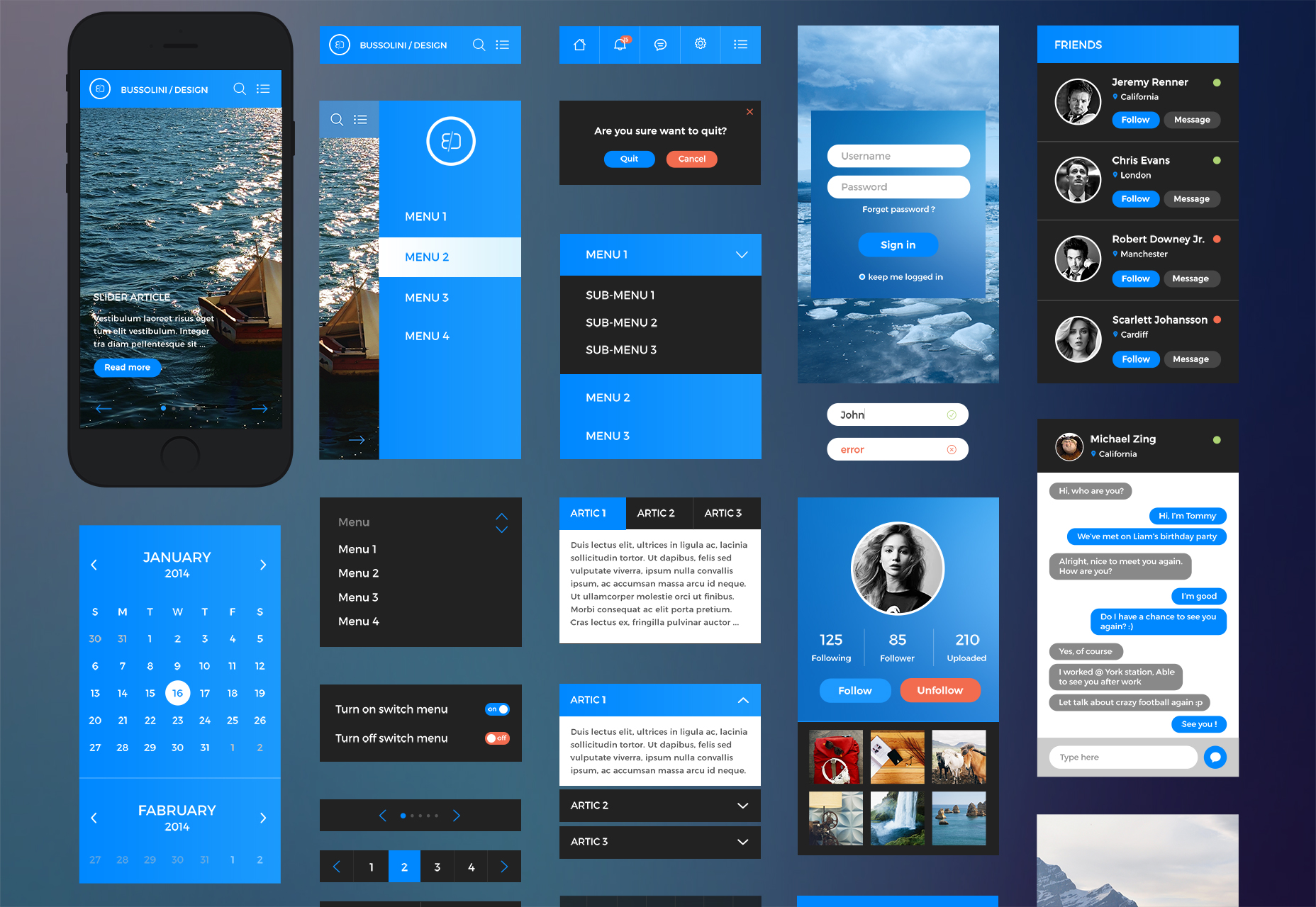 The best free UI kits, February 2015 028
