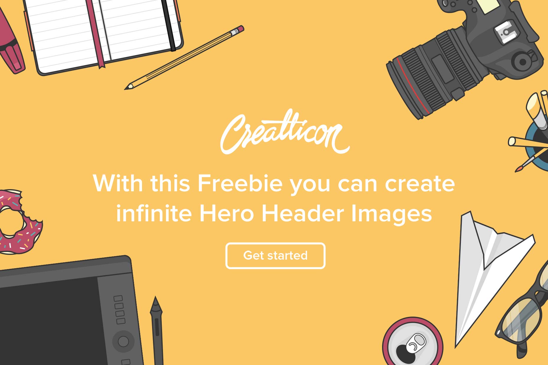 Free download: 59 flat-style illustrations two