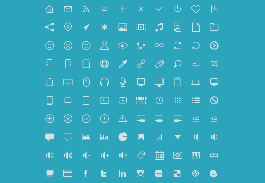 50 incredible freebies for web designers, February 2015 Icono
