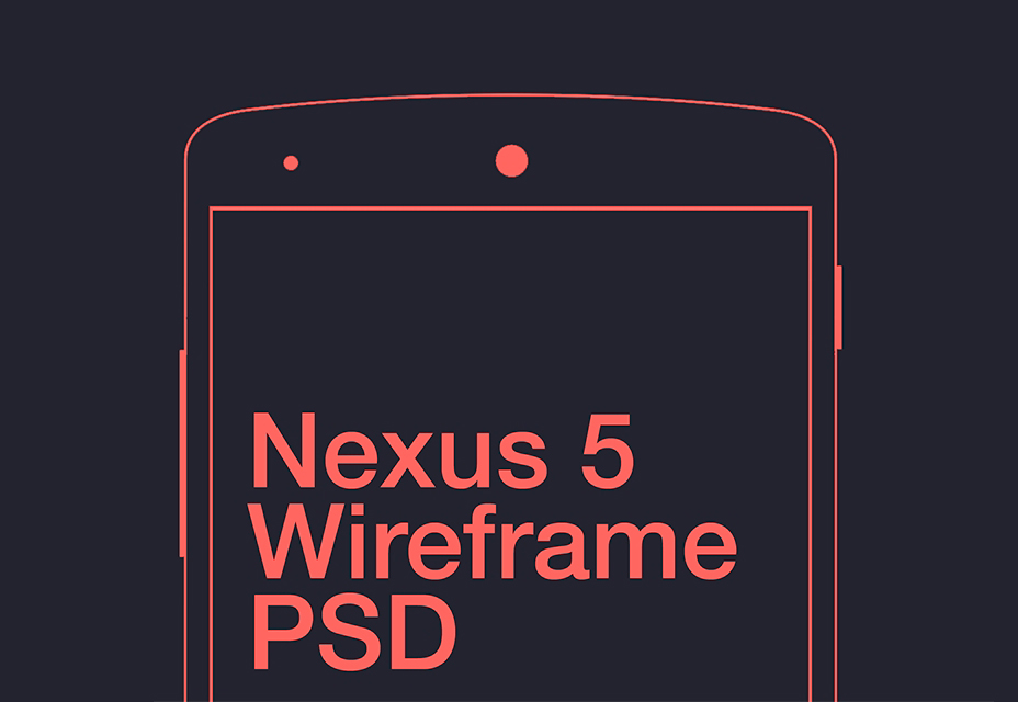 50 incredible freebies for web designers, February 2015 Nexus 5 Wireframe