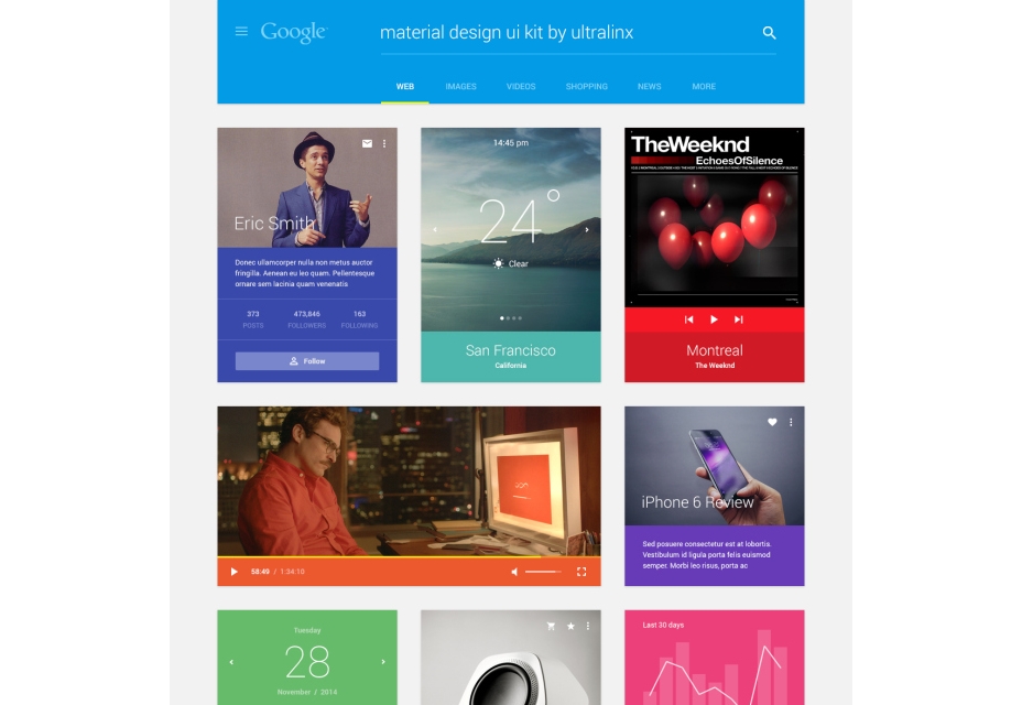 50 incredible freebies for web designers, February 2015 Material Design UI Kit
