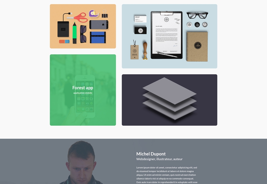 50 incredible freebies for web designers, February 2015 Foliac Portfolio PSD Template