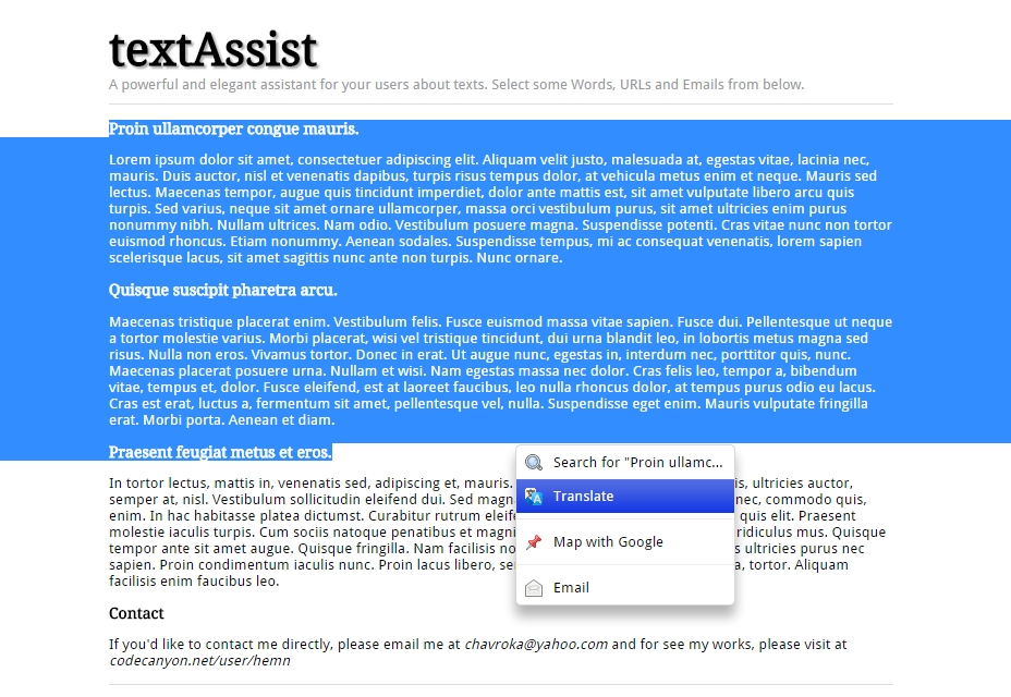 50 incredible freebies for web designers, February 2015 TextAssist (jQuery, HTML/CSS, JavaScript)