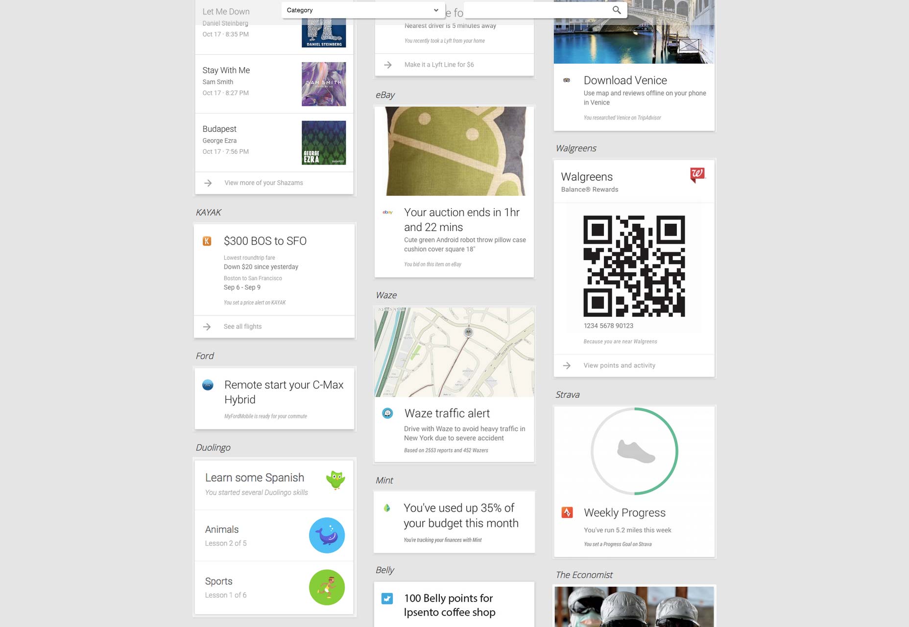 Google Now takes a bite out of your privacy google_cards