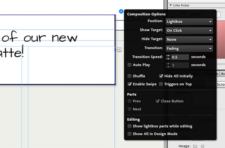 15+ widgets that take Adobe Muse to the next level wireframe