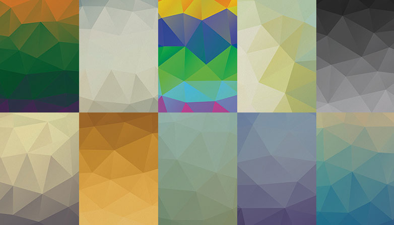 Free download: Awesome low-poly PSD backgrounds preview