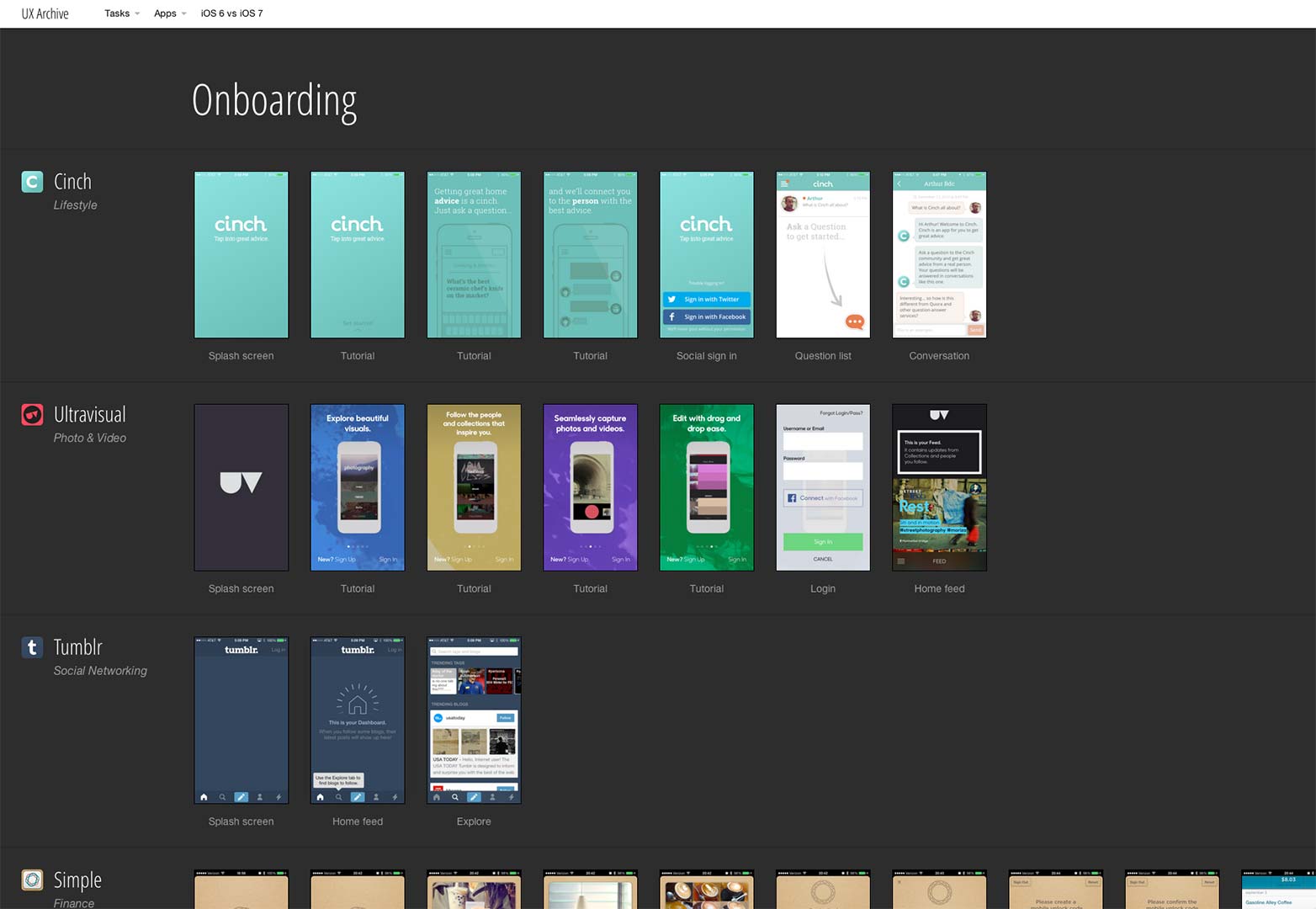 Discover the world's best mobile UX ux_001