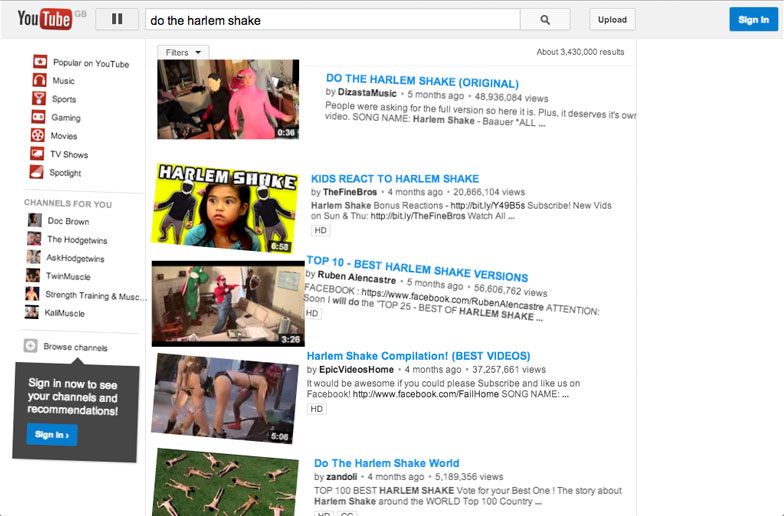 Google's greatest ever easter eggs Harlem Shake