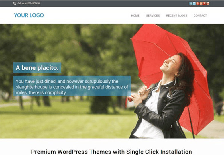 The best free WordPress themes, December 2013 onepage