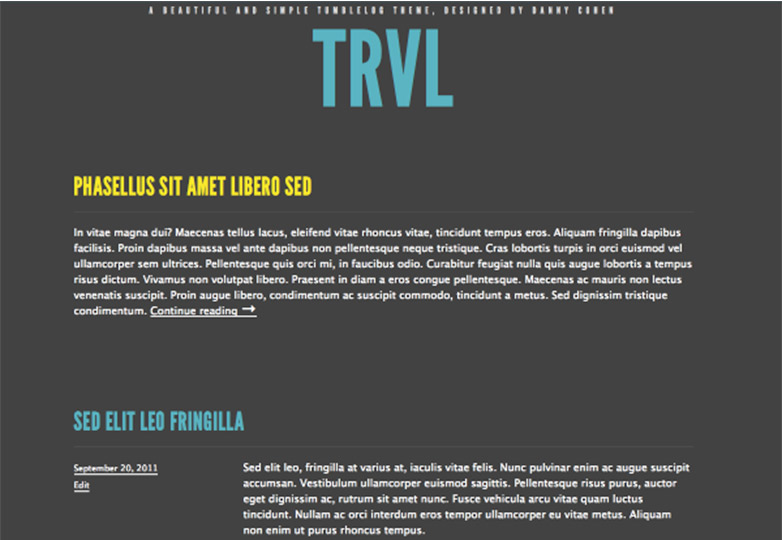 The best free WordPress themes, December 2013 trvl
