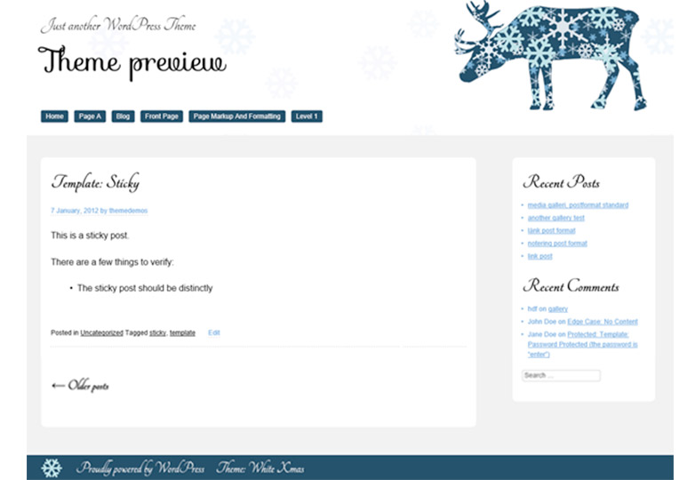 The best free WordPress themes, December 2013 xmas