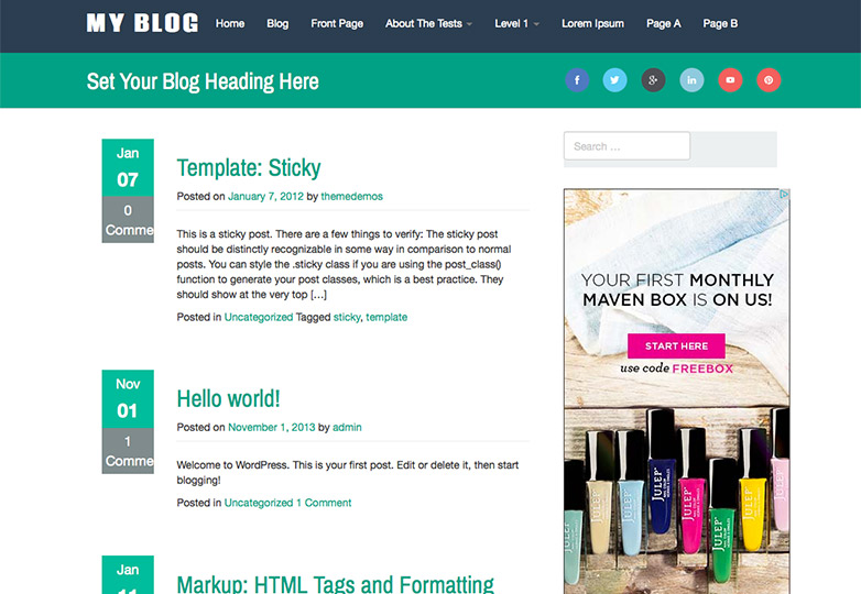 The best free WordPress themes, December 2013 rootstrap