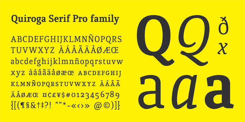 The best fonts of 2013 quiroga