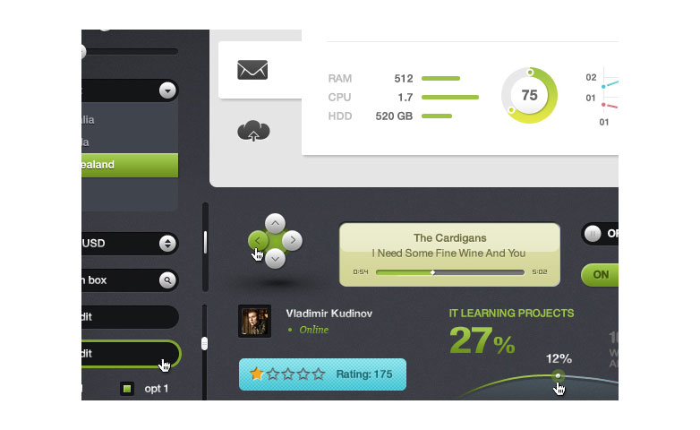 40+ Fantastic and free UI kits 013