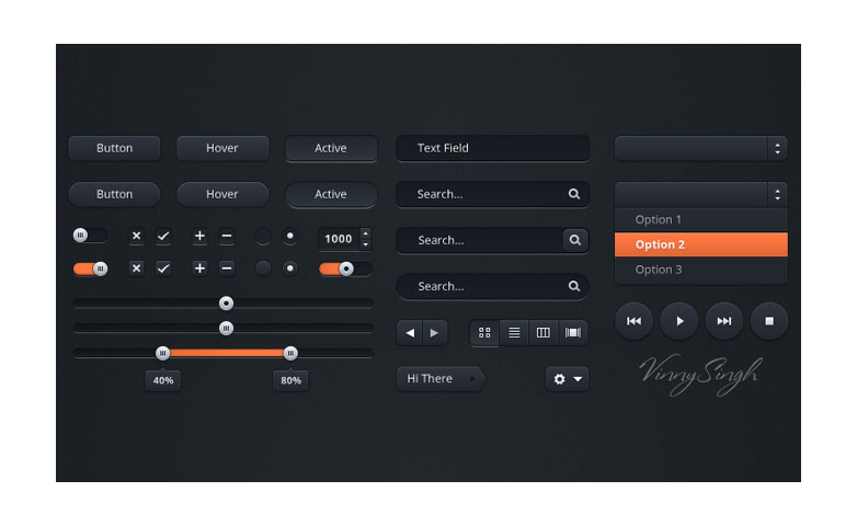 40+ Fantastic and free UI kits 041