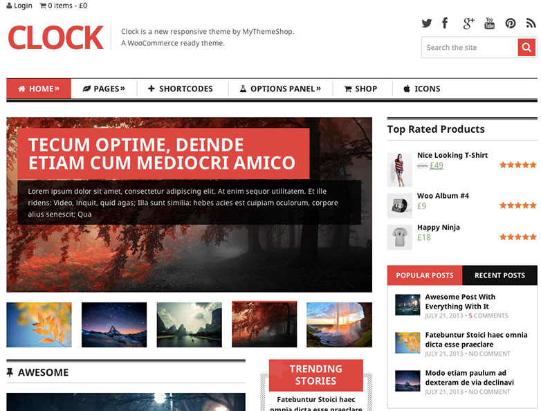 Giveaway: Win 1 of 20 Premium WordPress Themes from MyThemeShop clock