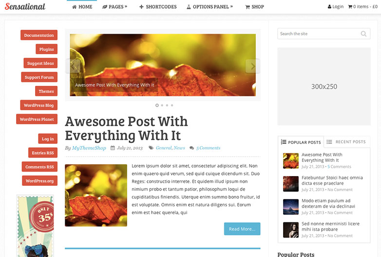 Giveaway: Win 1 of 20 Premium WordPress Themes from MyThemeShop sensational