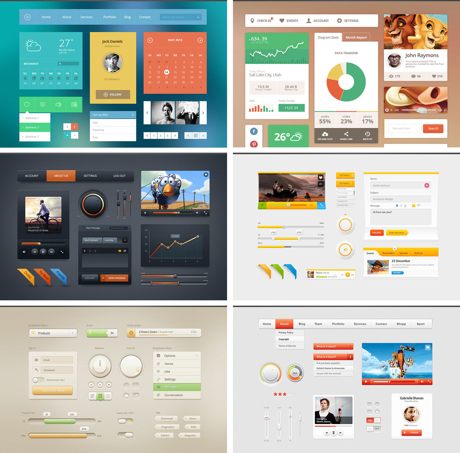Free download: 5 O'Clock Shadows Icon Set ui-previews