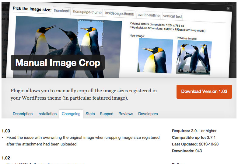 The best free WordPress plugins for November manual_image_crop