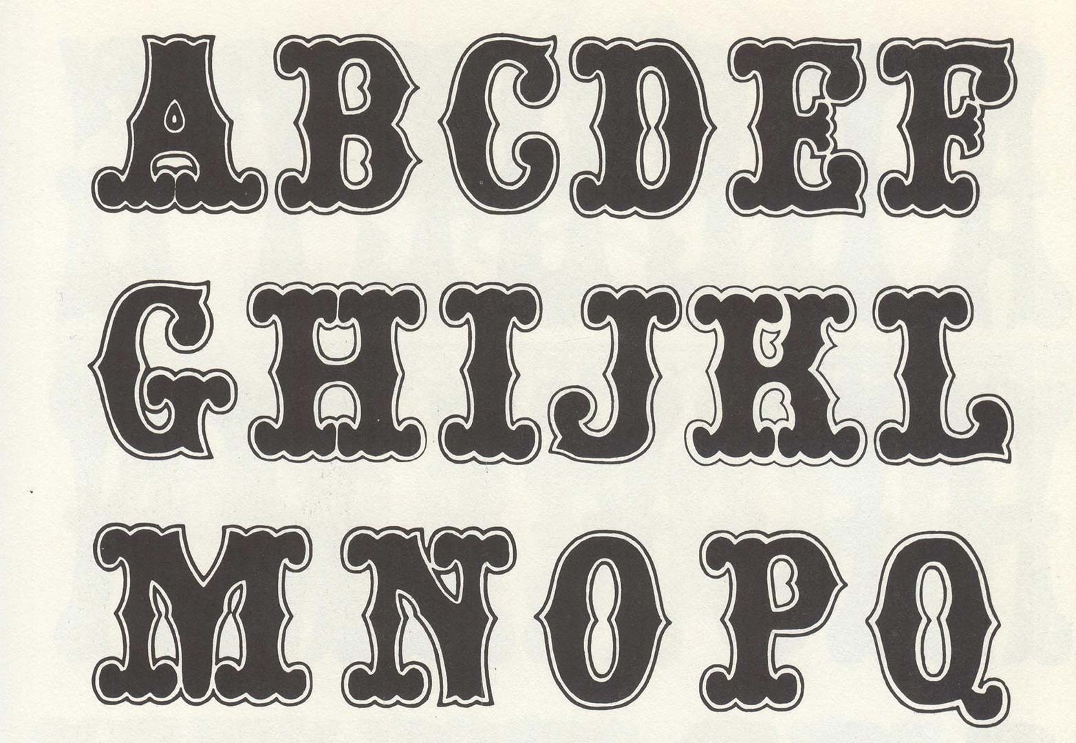 80+ free wood type alphabets wt_007
