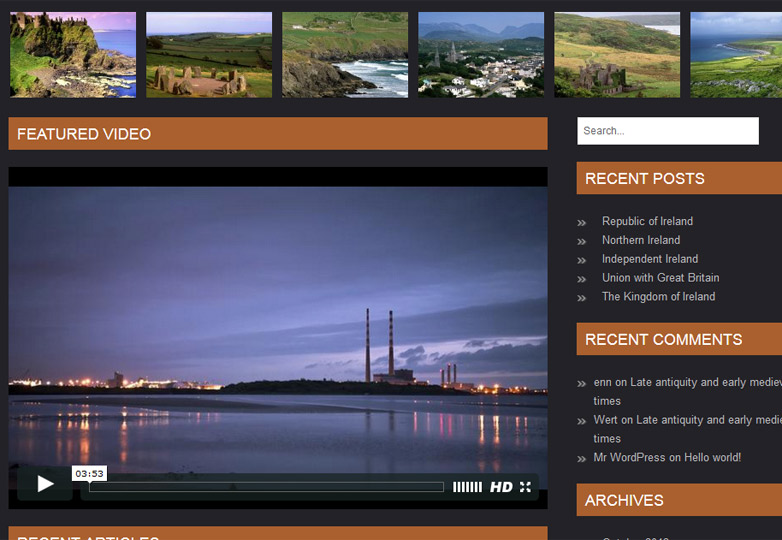 Our favorite free WordPress themes, October 2013 dusky
