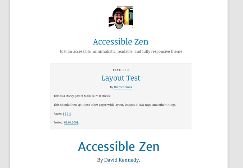 Our favorite free WordPress themes, October 2013 accessible-zen