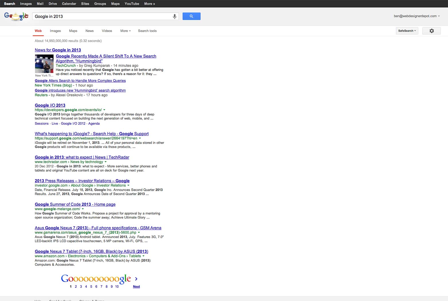 Is Google finished? g2013