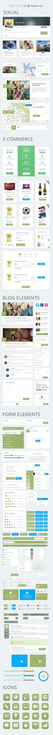Free download: Awesome UI Kit AWESOME_UI