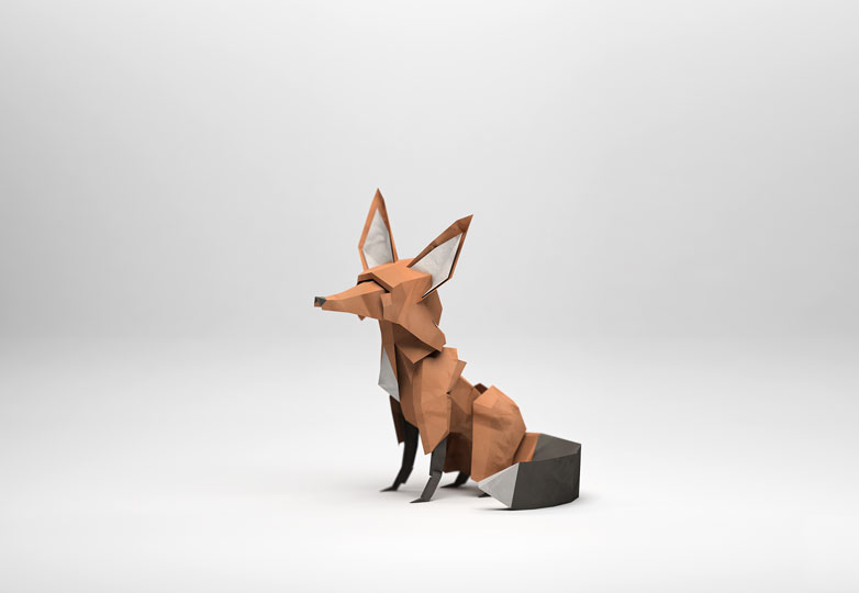 How to get the low-poly look paper_fox