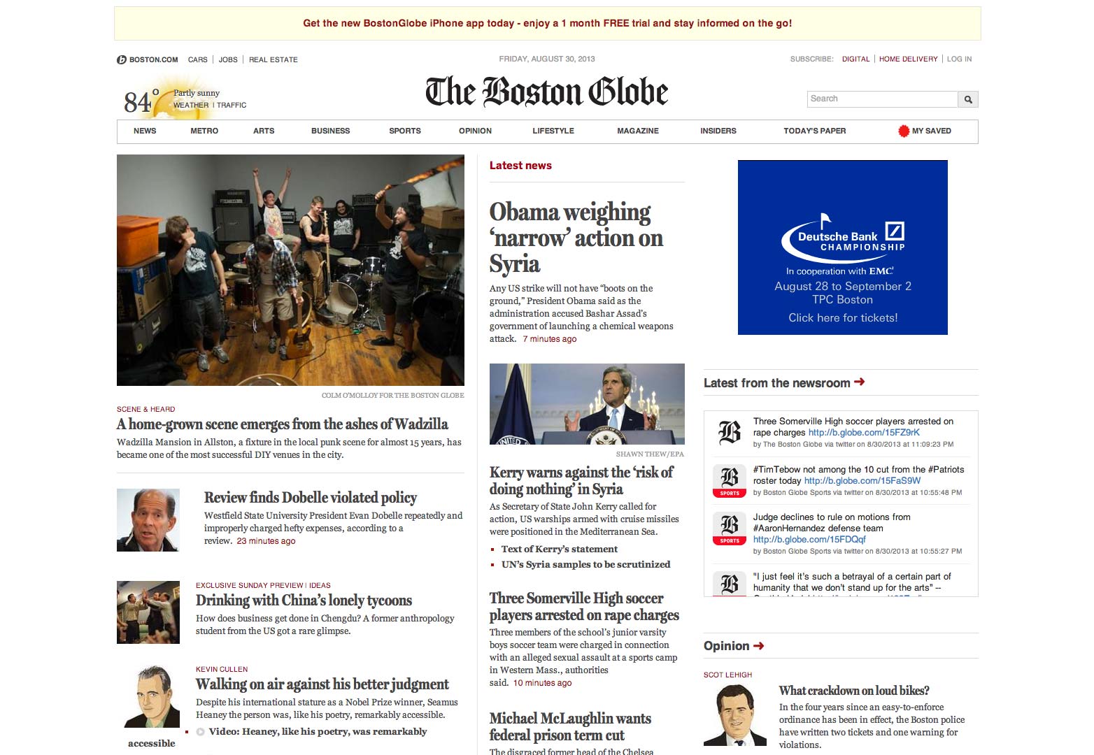 How to design news sites globe