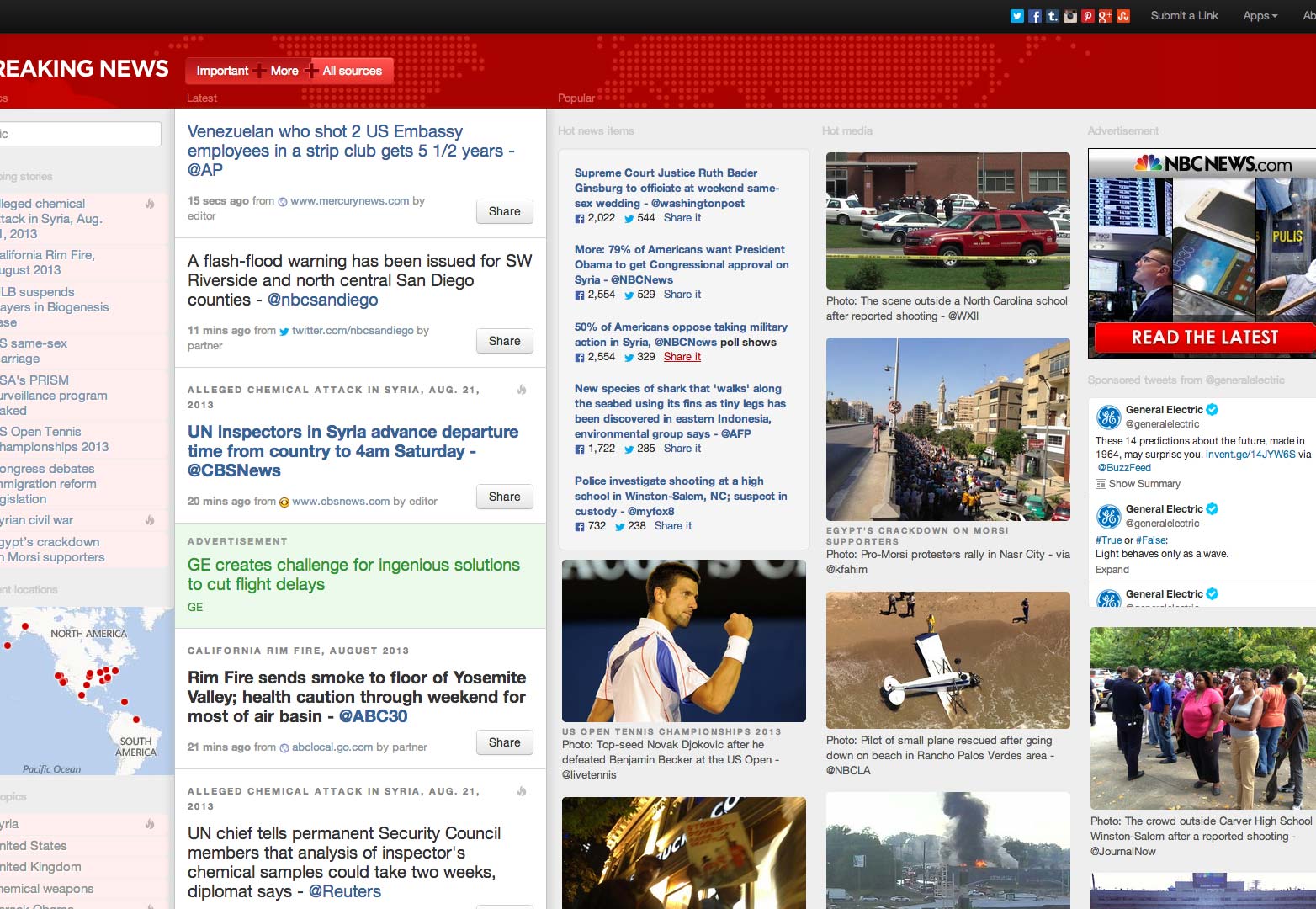 How to design news sites breaking