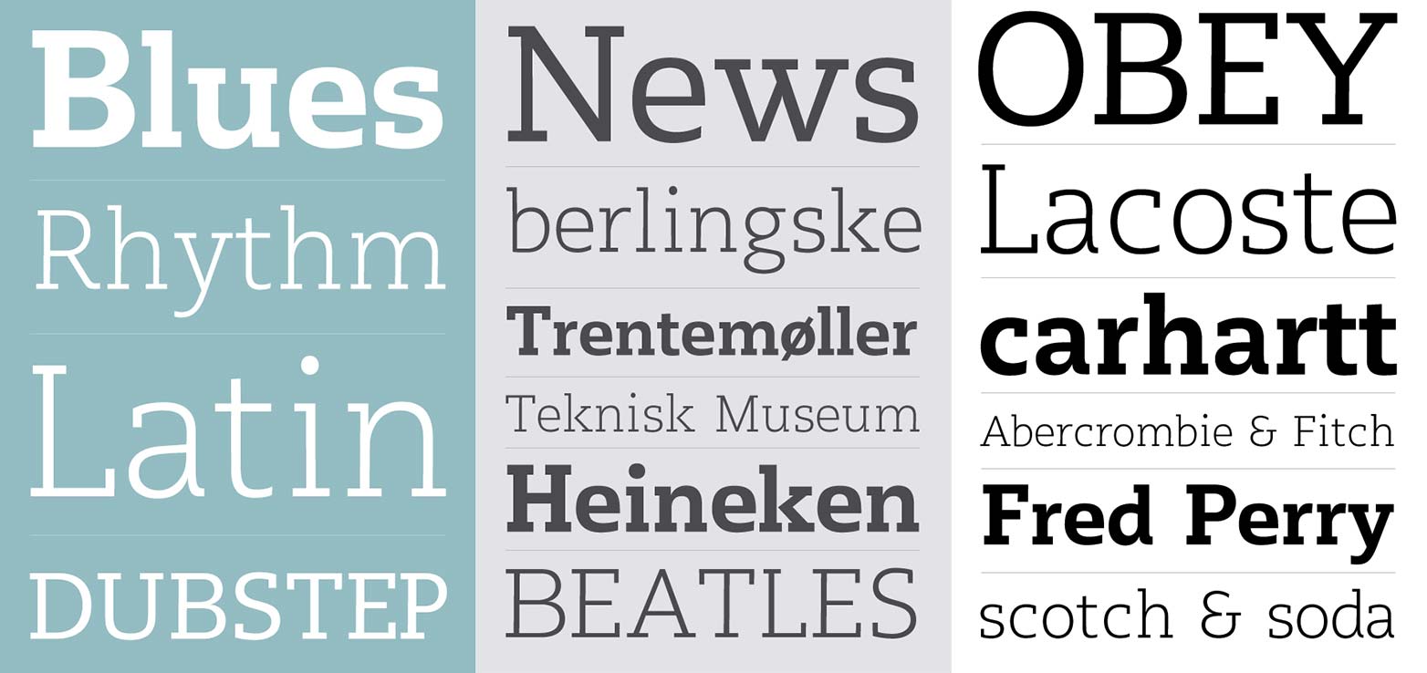 Perfect web typography with slab-serifs sable