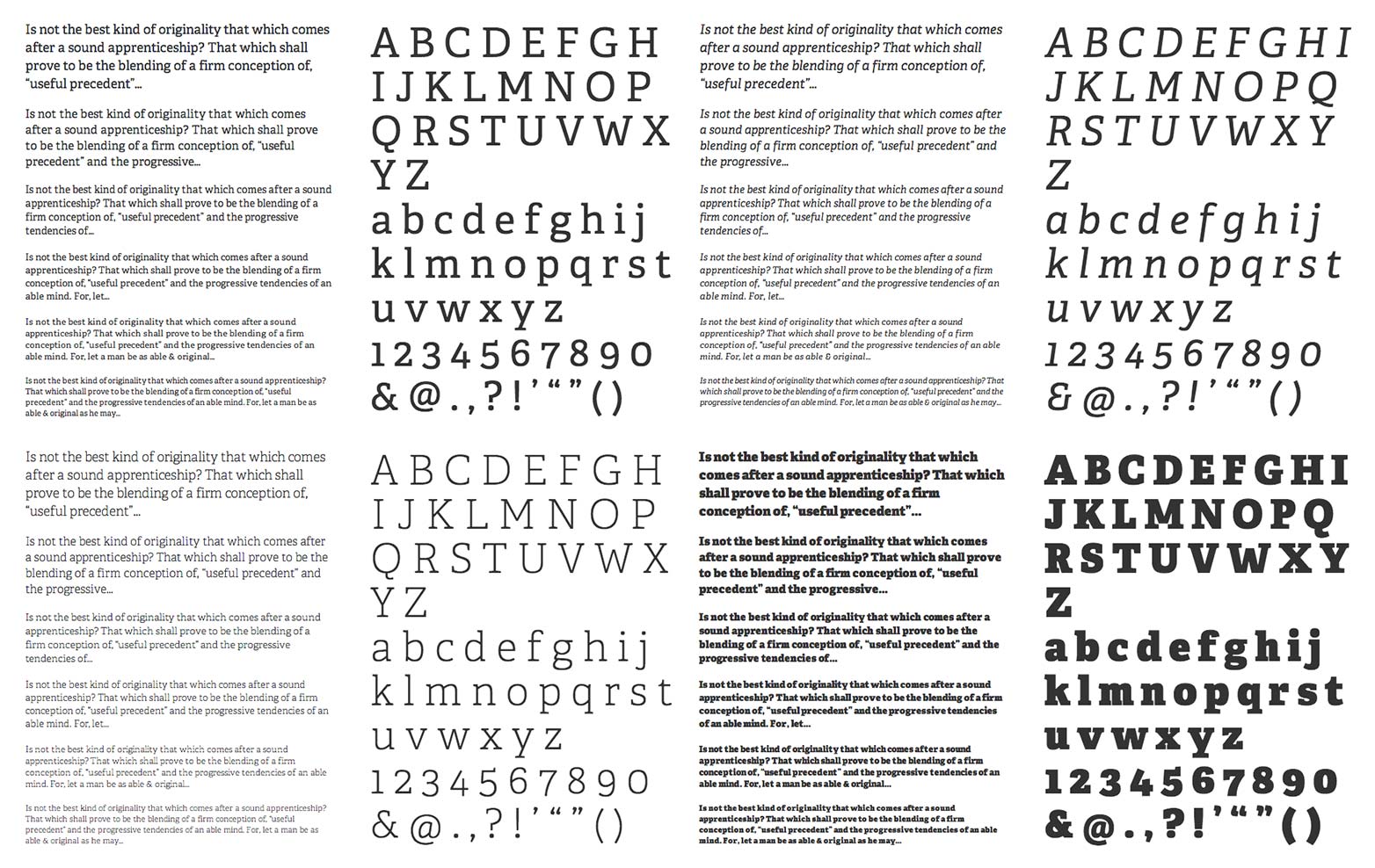 Perfect web typography with slab-serifs adelle