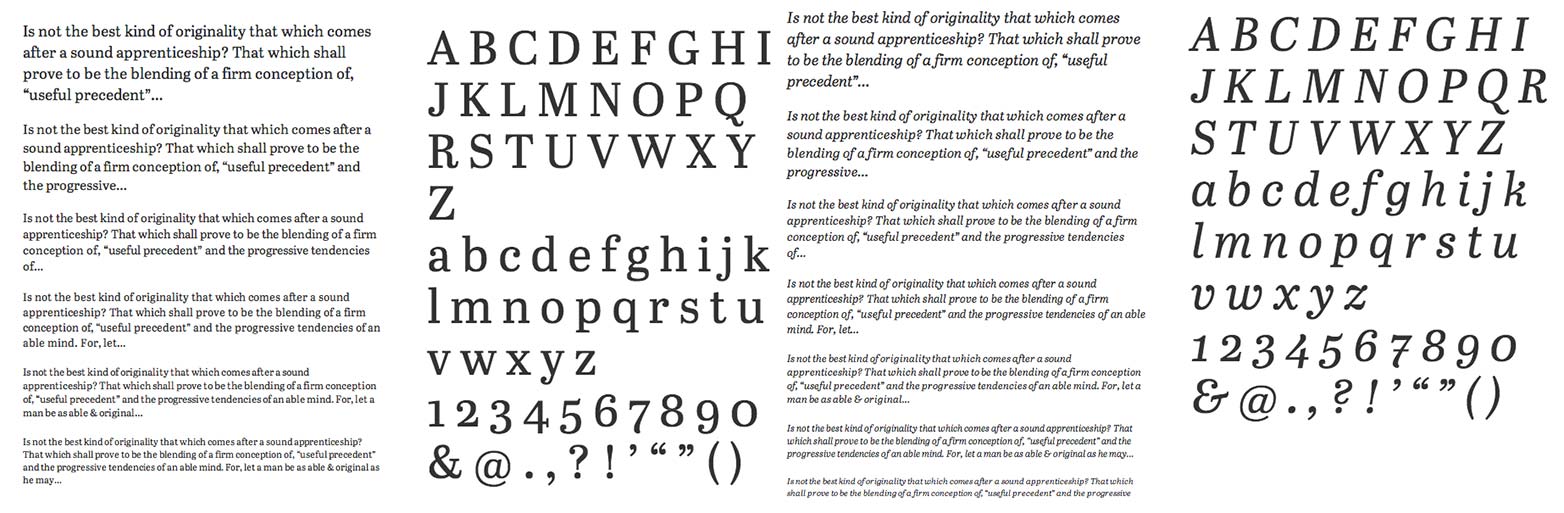 Perfect web typography with slab-serifs abril