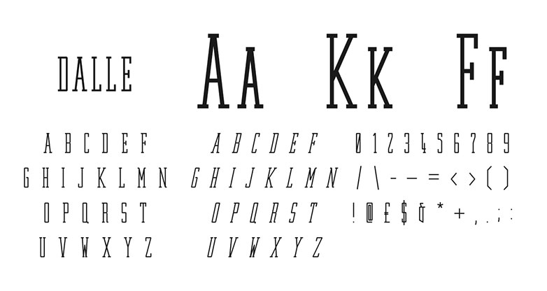 Perfect web typography with slab-serifs dalle