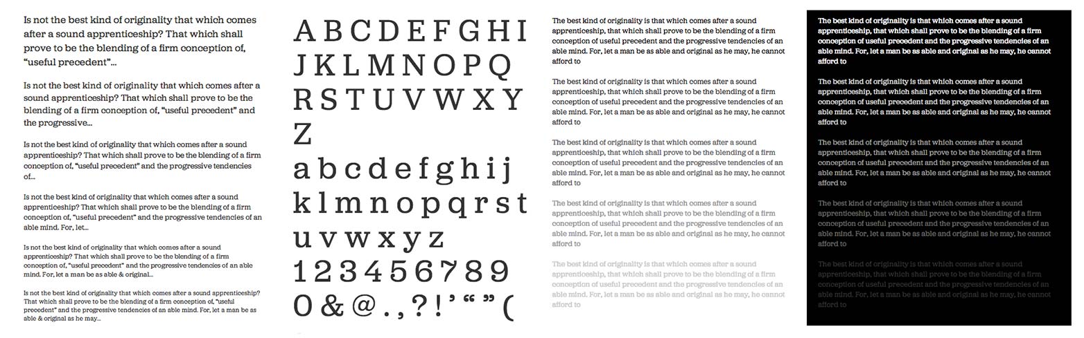 Perfect web typography with slab-serifs jubilat