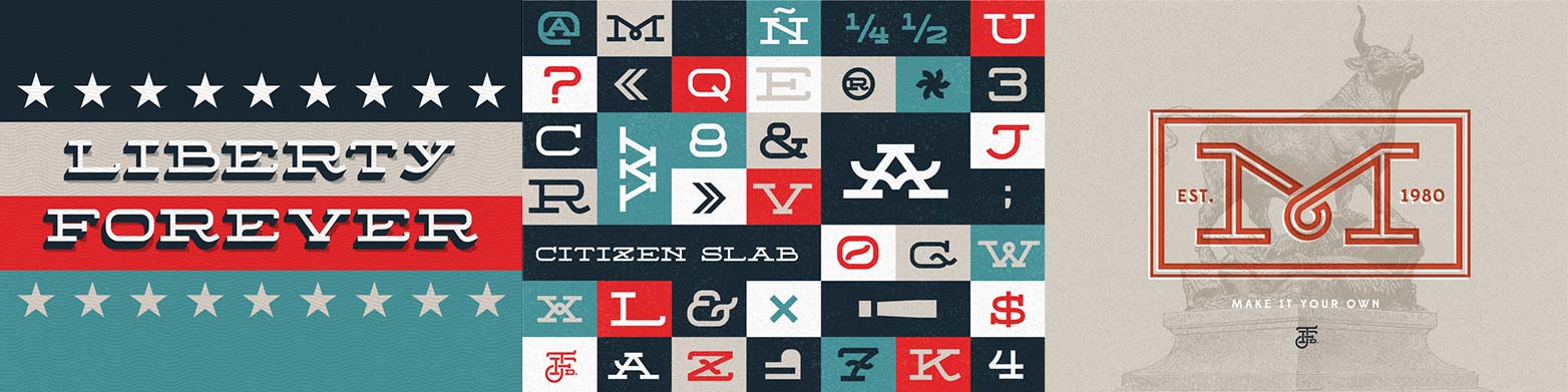 Perfect web typography with slab-serifs citizen